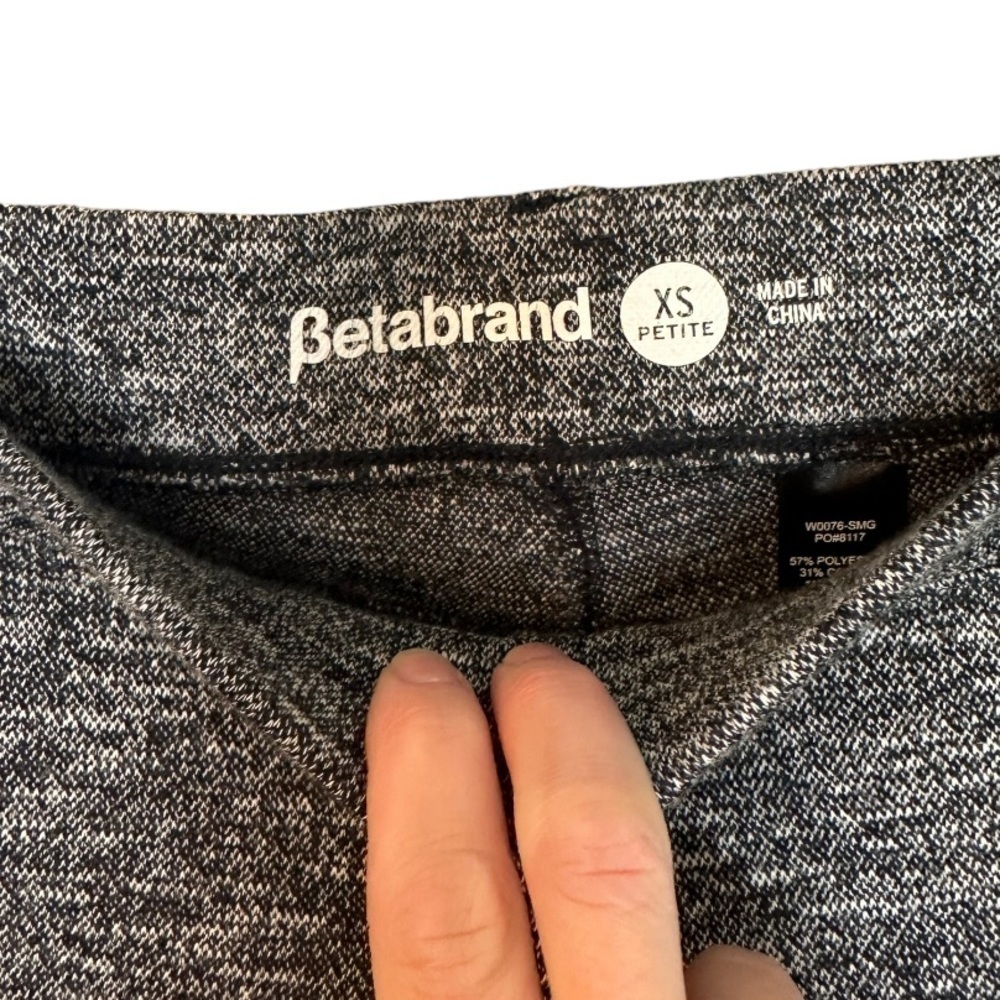 Betabrand Dress Pant Yoga Pant Straight in Pebble XS Petite - Picture 5 of 8